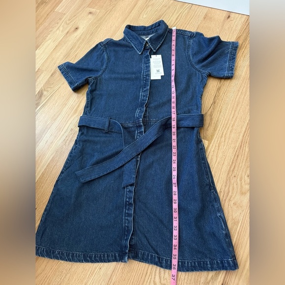 NEW WITH TAGS 7 For All Mankind Denim Shirtdress Lyocell Size Large - Picture 12 of 16